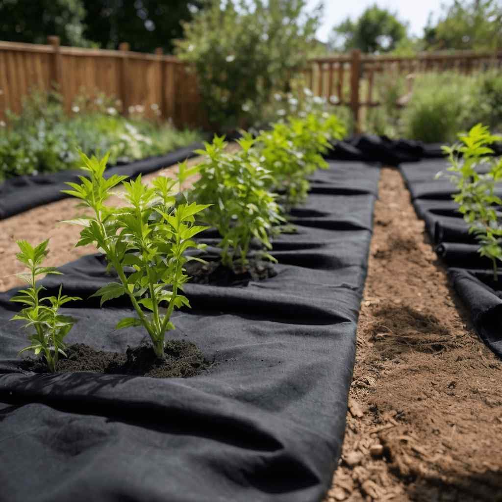 Geotextil fieltro negro 1 x 10 m de fibra de poliéster resistente para protección contra malas hierbas, cuidado del jardín y cubierta del suelo, ideal como vellón para malas hierbas