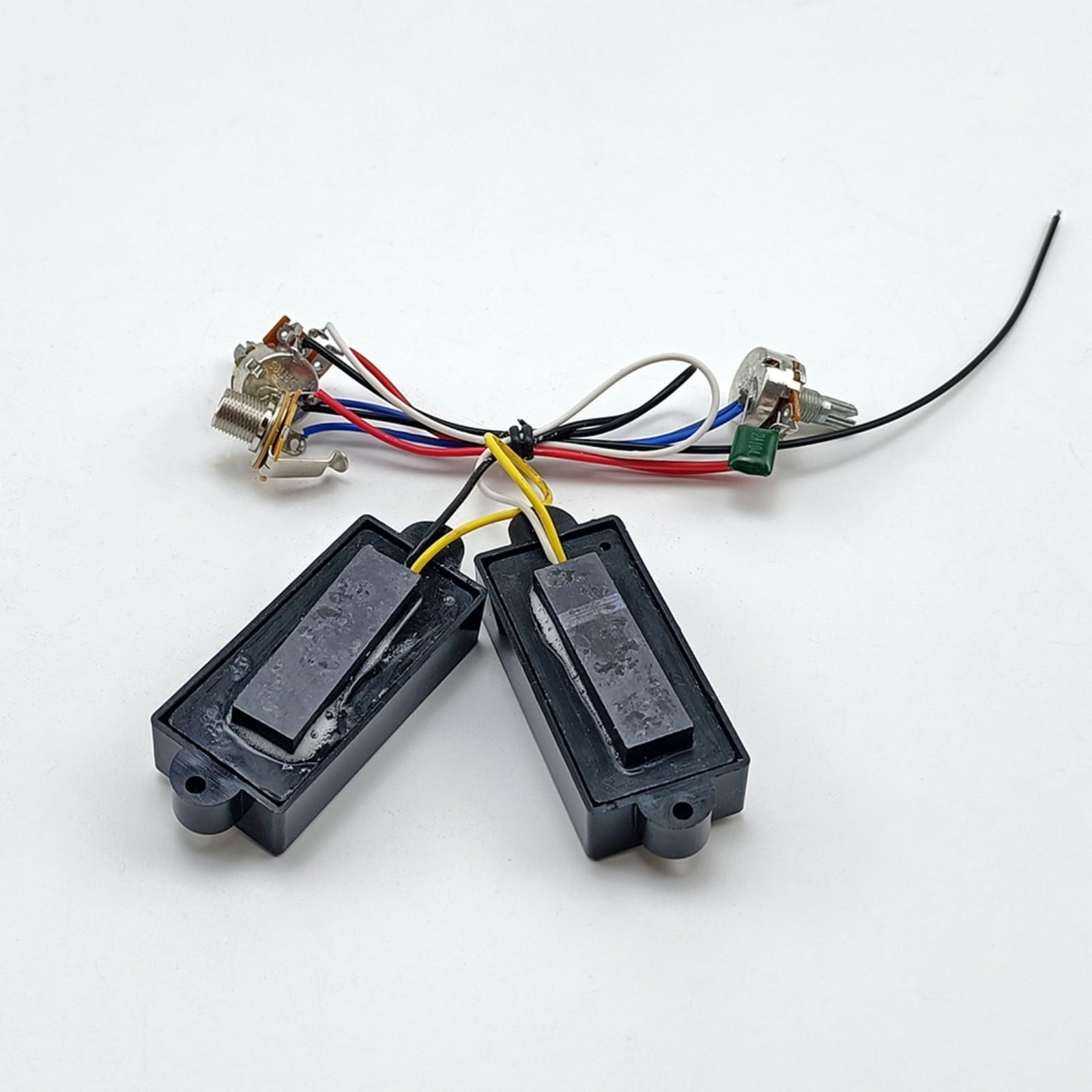 Pastillas de bajo eléctrico de repuesto, preamplificador de graves, circuito de cableado, pastilla de 4 cuerdas, accesorio de bajo eléctrico