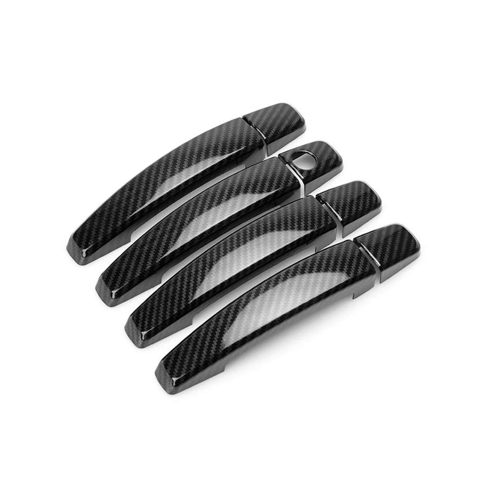 FIXCOR for Chevrolet for Cruze for Captiva for Camaro for Aveo LS LI for Sedan T250 Car Exterior Door Handle Doors Bowl Carbon Fiber Texture Cover Trim(Door Handle)