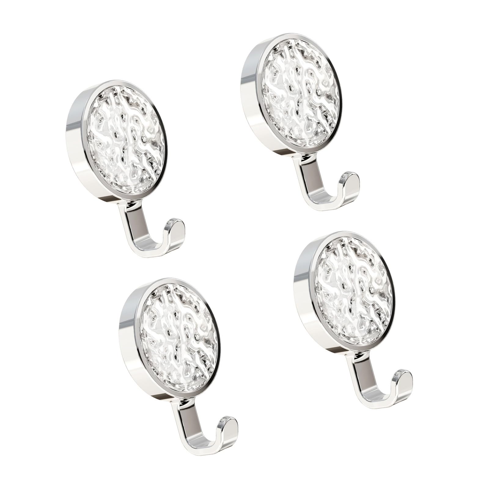 Jazuaiao 4pcs Waterproof Rustproof Bathroom Hooks with Strong Adhesion for Home Use Bathroom Storage Practical Adhesive