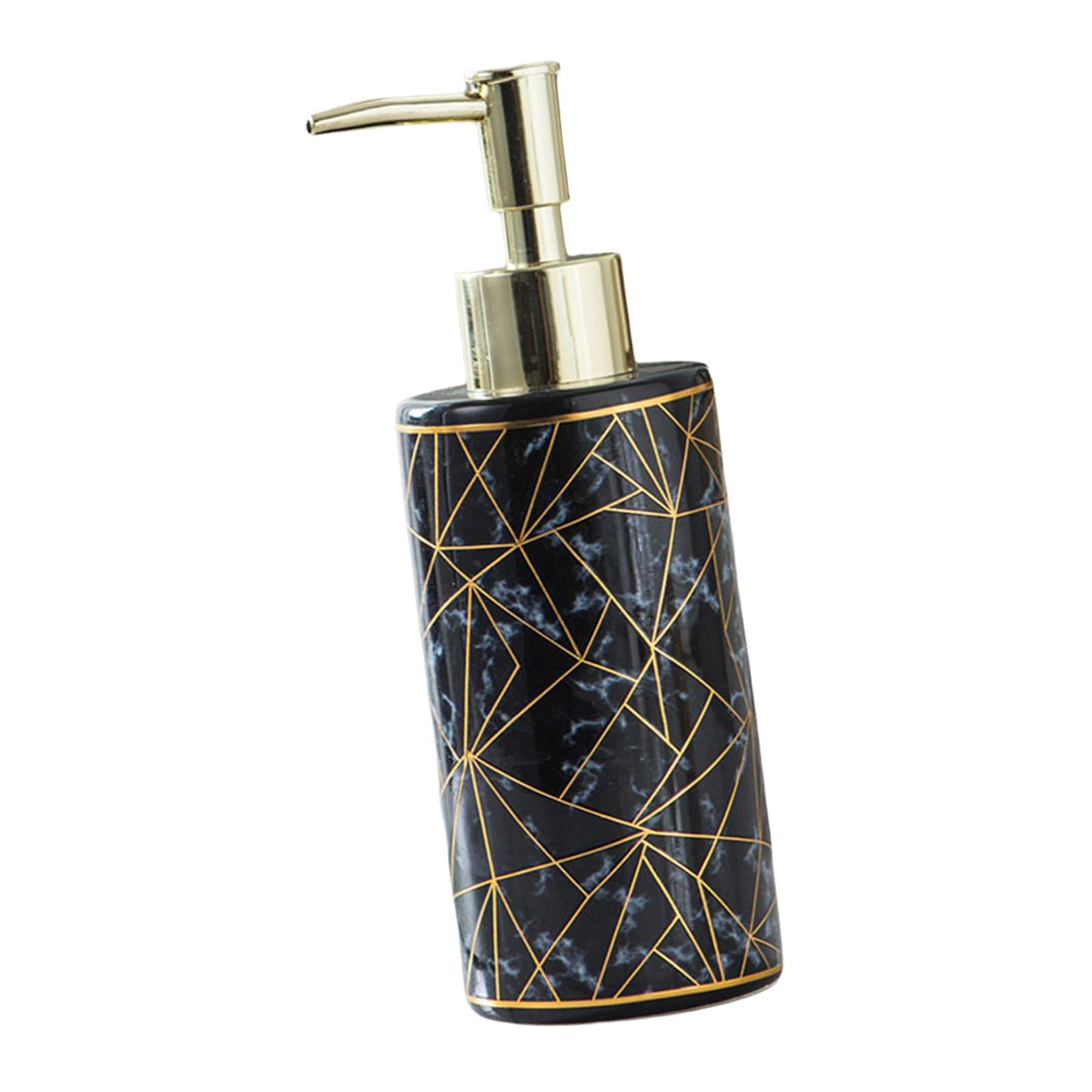 300ml Marble Ceramic Pumps Bottle Ceramic Marble Lotion Pumps Dispenser Empty for Liquid Soap Shampoo & Makeup Lotion Bottle