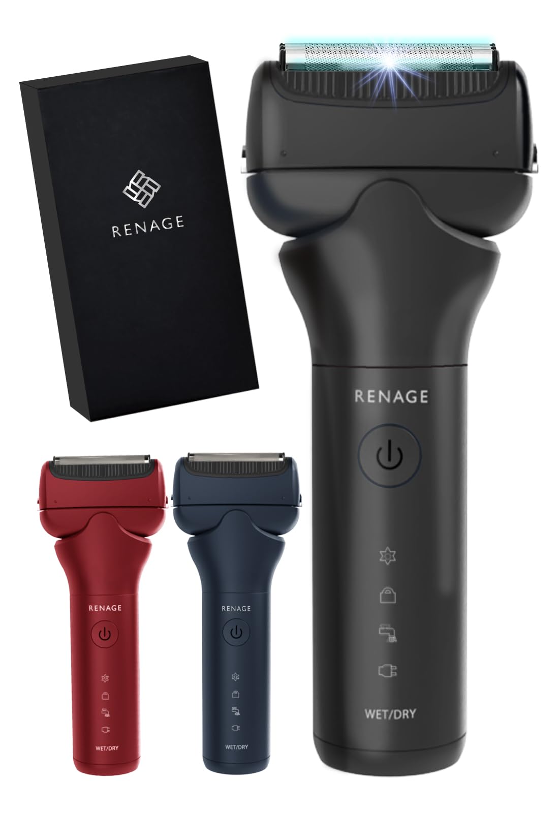 Amazon.co.jp: RENAGE ひげそり 電動シェーバー メンズ 3枚刃 髭剃り
