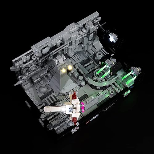 Miniatura 9 de Kyglaring Kit de iluminación LED solo juego de luces diseñado para Lego Star Wars Death Star Trench Run Diorama 75329 Kit de construcción modelo,
