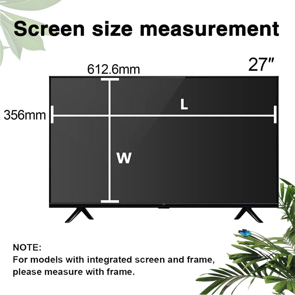 27 Inch Computer Privacy Screen Filter for 16:9 Aspect Ratio Widescreen Monitor - Anti-Glare, Blue Light Filtering, Eye Protection, Hanging Style