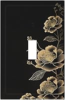 Vista 42 de Placa de pared de doble palanca de 2 cuadrillas con diamantes brillantes con diamantes, bonito ojo fucsia, placa frontal decorativa para dormitorio