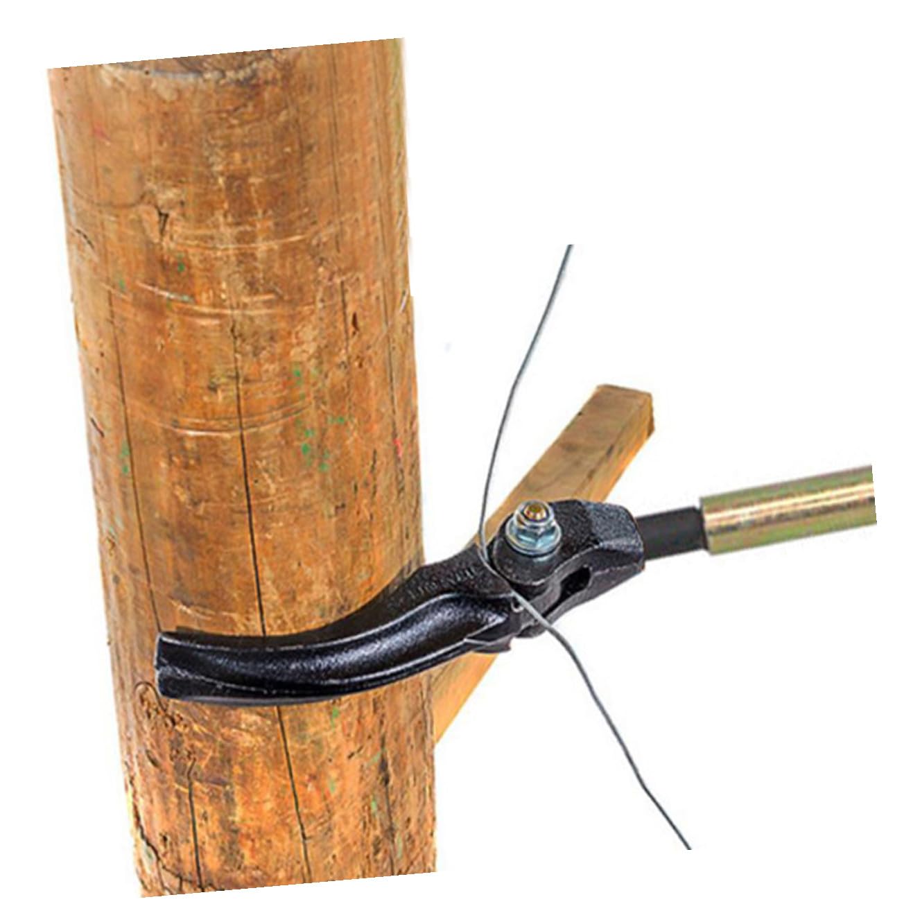 Tensor de Alambre para Vallas Agrícolas Portátil Mango Largo, Herramienta para Tensar Alambre de Púas y Liso, Útil para Reparación y Montaje en Jardín y Campo