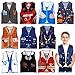 10 Pieces Kids Dress Up Vest Kids Role Play Vest Career Costume Occupation Unisex Role Play Clothes for Dramatic Pretend Play Party Supplies, 10 Styles, 17 x 13.8 Inches