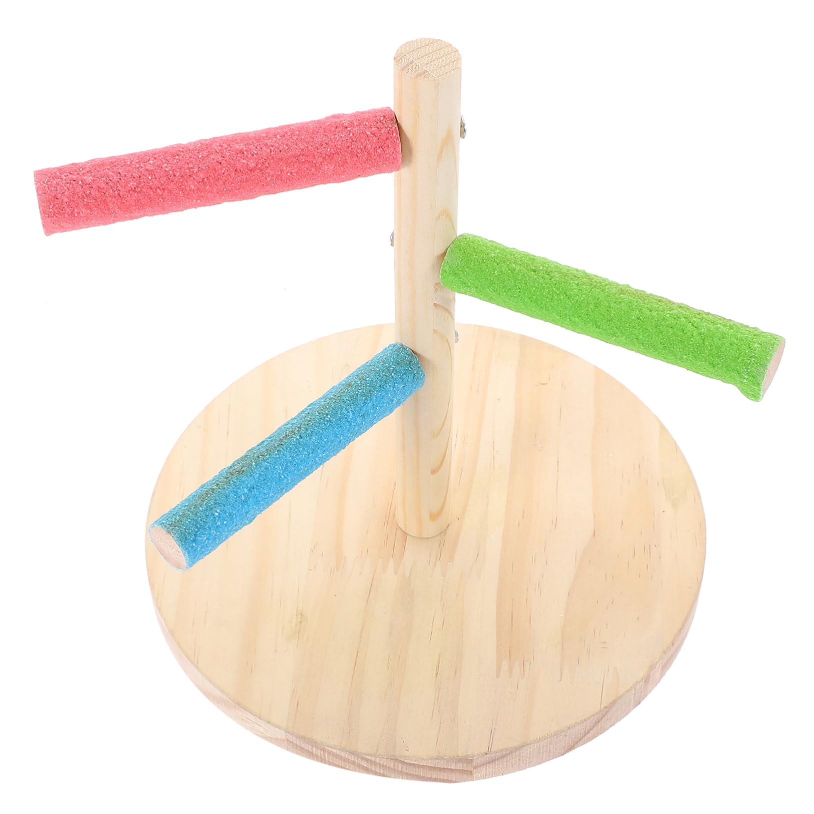 BESPORTBLE Tabletop Parrot Stand Stable Base Bird Perch for Training Portable Desktop Use for Birds Suitable for Desks Cages Windowsills