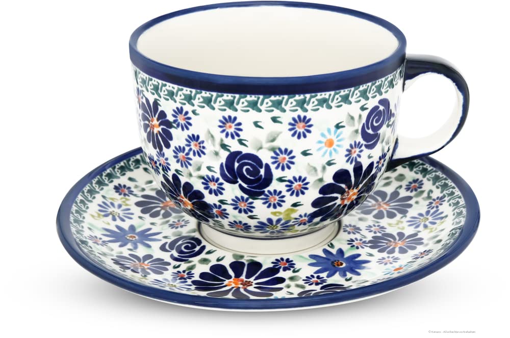 Tasse à café au lait Bunzlauer DU126, le cadeau idéal en céramique authentique