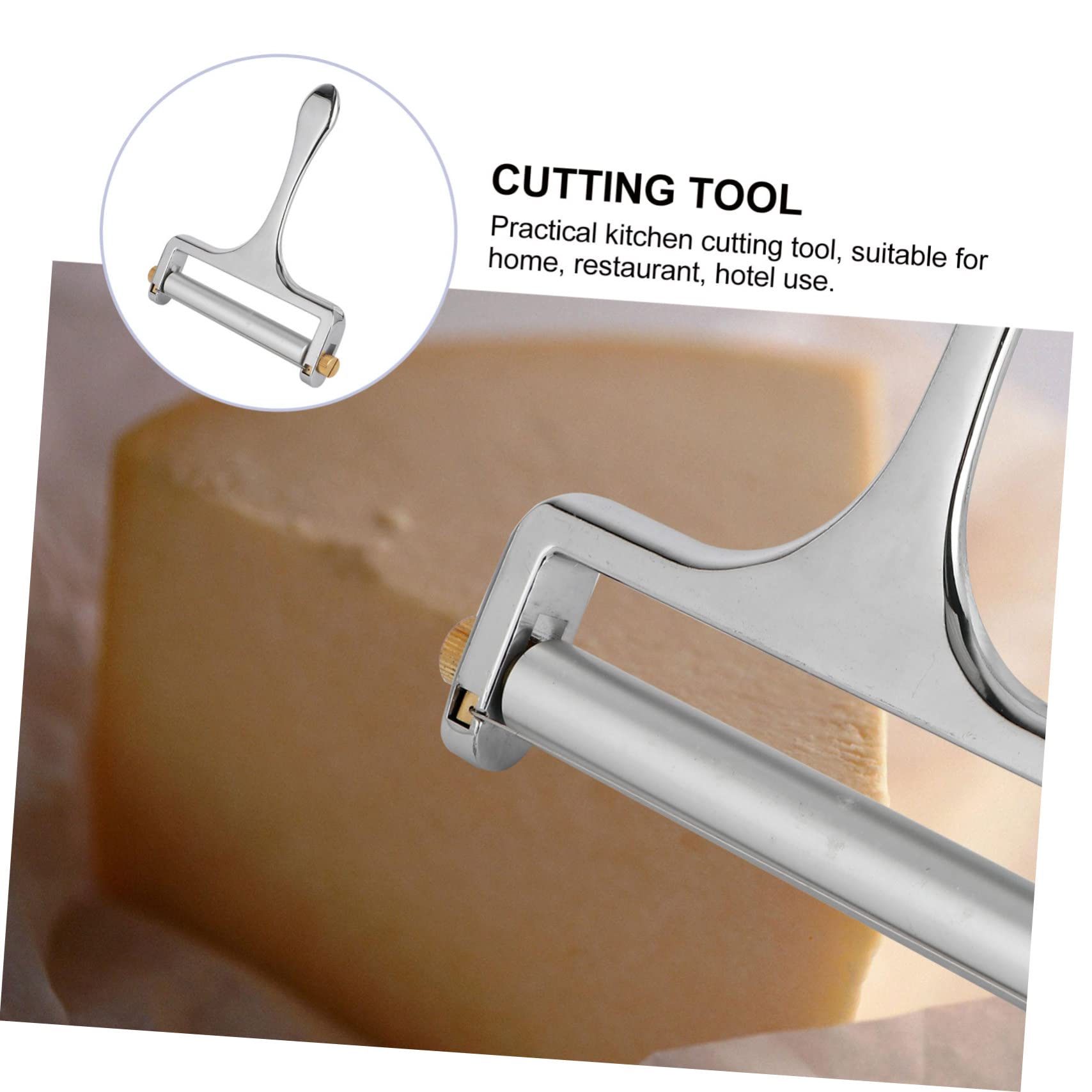 Ciieeo Alloy Cheese Slicer Sturdy Cheese Knife Butter Slicer for Home Restaurant