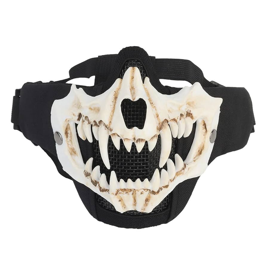 Amazon | WoSporT ホワイトファング ハーフフェイスガード