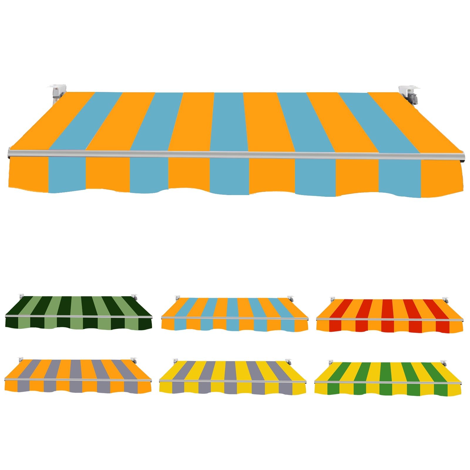 Auvent de porte-fenêtre personnalisable contre les UV protection solaire de terrasse