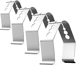 Probe Holder Clip Grill Clips Holder BBQ Meat Probe Clips Three Hole Barbecue Probe Holder for Ambient Thermometer Temperature Readings Grill Ovens