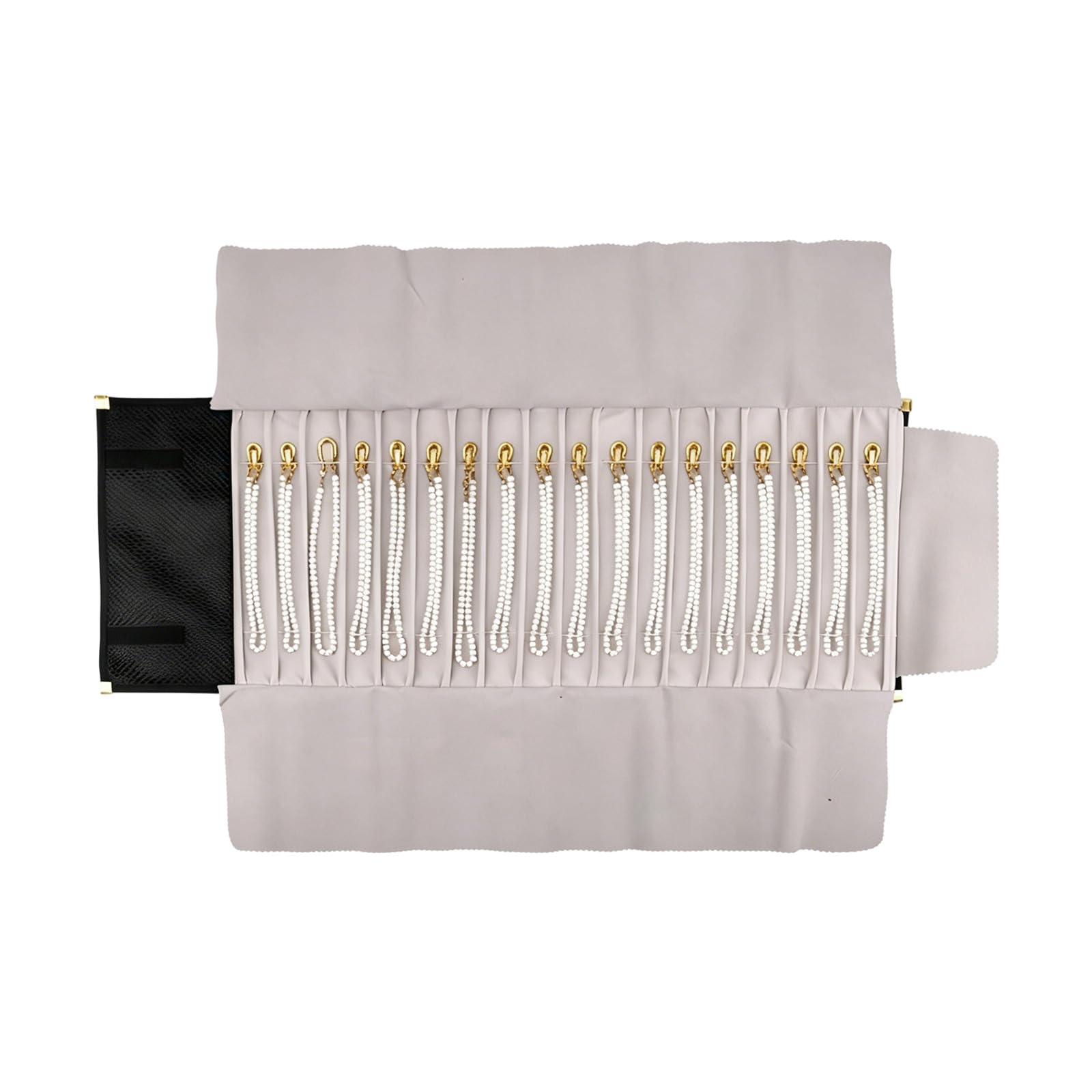 Fazvncv Thin Jewelry Storage Roll with Sturdy Construction and Ample Space Jewelry Roll for Women