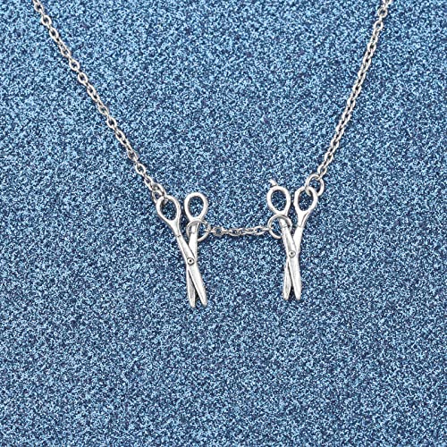 WUSUANED Funny Female Symbol Necklace Lesbian Pride Nekclace Two Scissor Lgbt Pendant Bisexual Jewelry WLW Pride Gift2