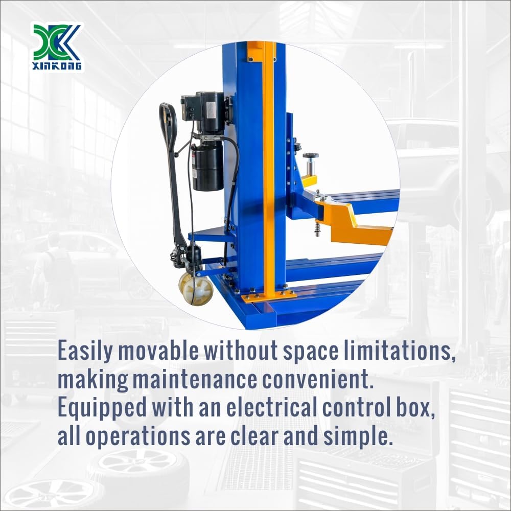 XK M6200 Car Lifts Model 220V Manually Unlock Mobile 6200Lbs Capacity Single Post Lift 36 Months Parts Replacement