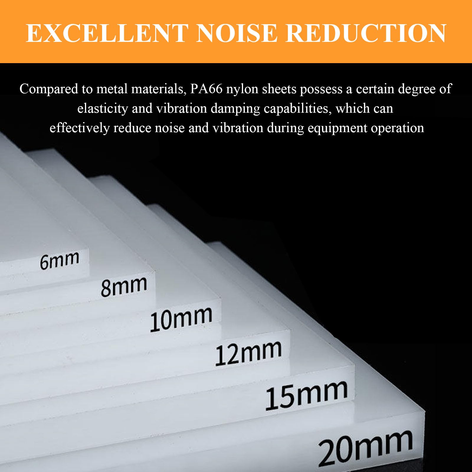 Lastra Quadrata in Nylon Bianco 300×400×10 Mm - 300×400×30 Mm Adatto per Lavorazioni Fai da Te, Parti Meccaniche E Modellismo,300×400×30mm