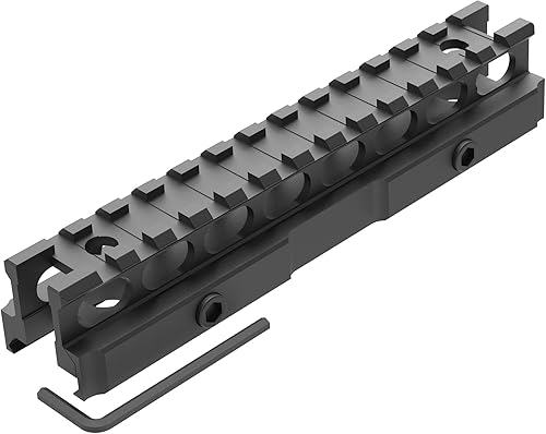 Miniatura 5 de TPO 13-Slot Picatinny Riser Mount (0.5"0.83"1" Height), See-Thru Rail Riser Mount for Optics