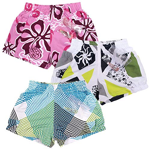 Kit 5 Shorts Infantil Menina Em Tactel Estampas Variadas