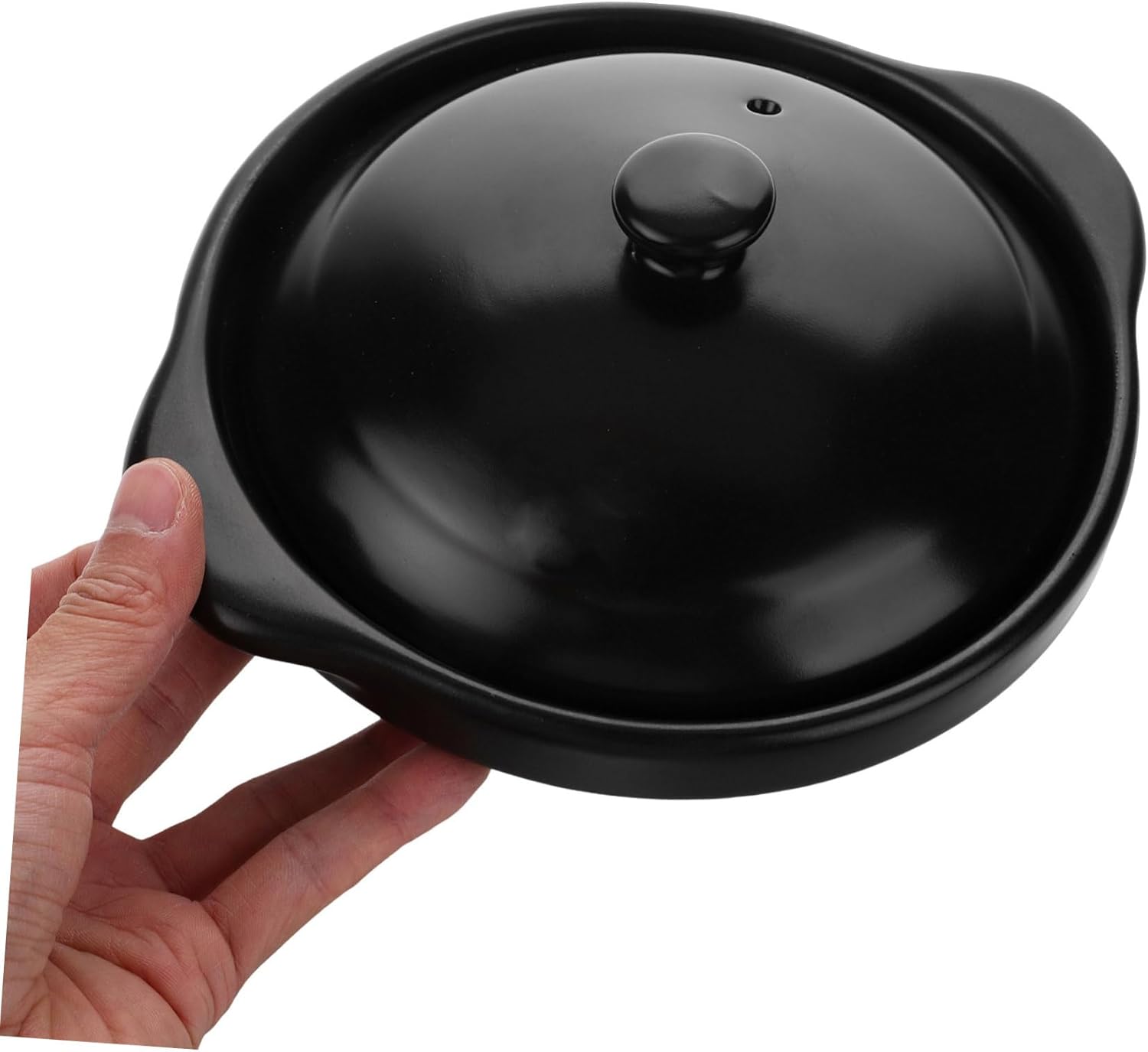 Japanese Ceramic Stew Pot Handle Capacity Versatile Casserole for Bibimbap Soup and Home Cooking Easy to Clean for Induction Cooktops