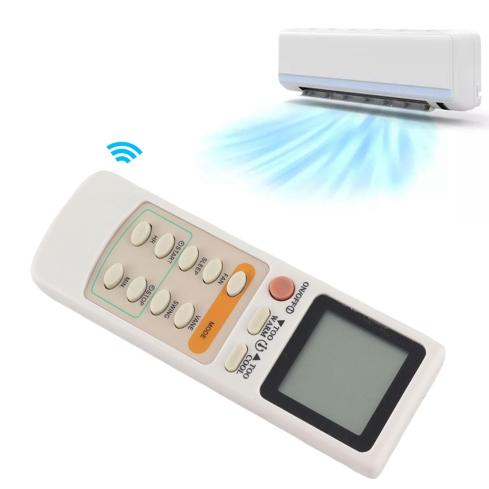 ASHATA Telecomando per Climatizzatore RU18A, Telecomando per
