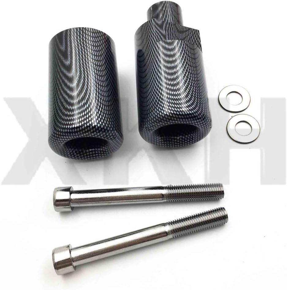 XKH- Motorcycle No Cut Frame Slider Crash Protector Compatible with 2004 2005 Suzuki GSXR 600 750 carbon [B00Y7CBDKS]