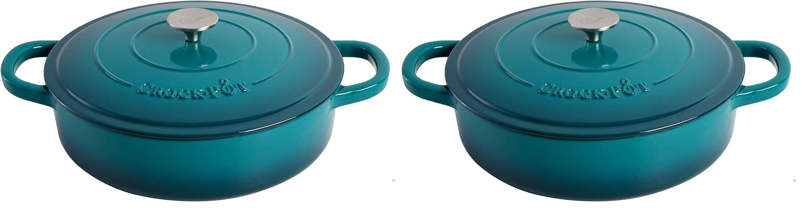 Crock-Pot Enameled Cast Iron Braiser - 5 Quart -14