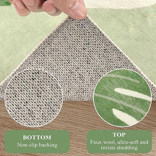 Tapete Lukinbox Leaf Indoor Outdoor 5x7 Verde Lavable miniatura 2
