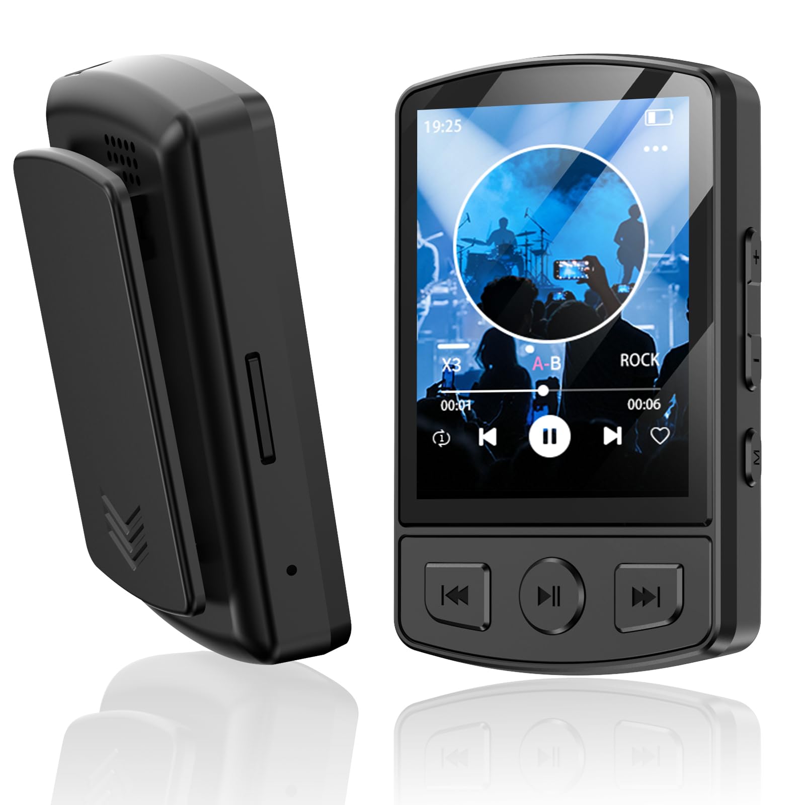 Amazon.co.jp: MP3プレーヤー 64GB クリップ式 Bluetooth 5.2搭載 音楽