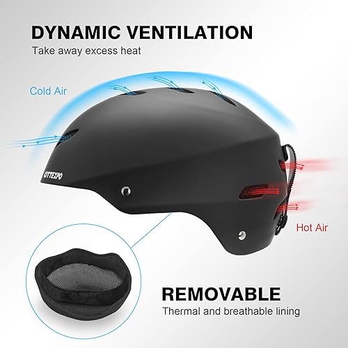 Miniatura 4 de OTTEXPO Casco de esquí para adultos carcasa rígida de ABS a prueba de golpes con espuma EPS casco de snowboard para hombres mujeres y jóvenes