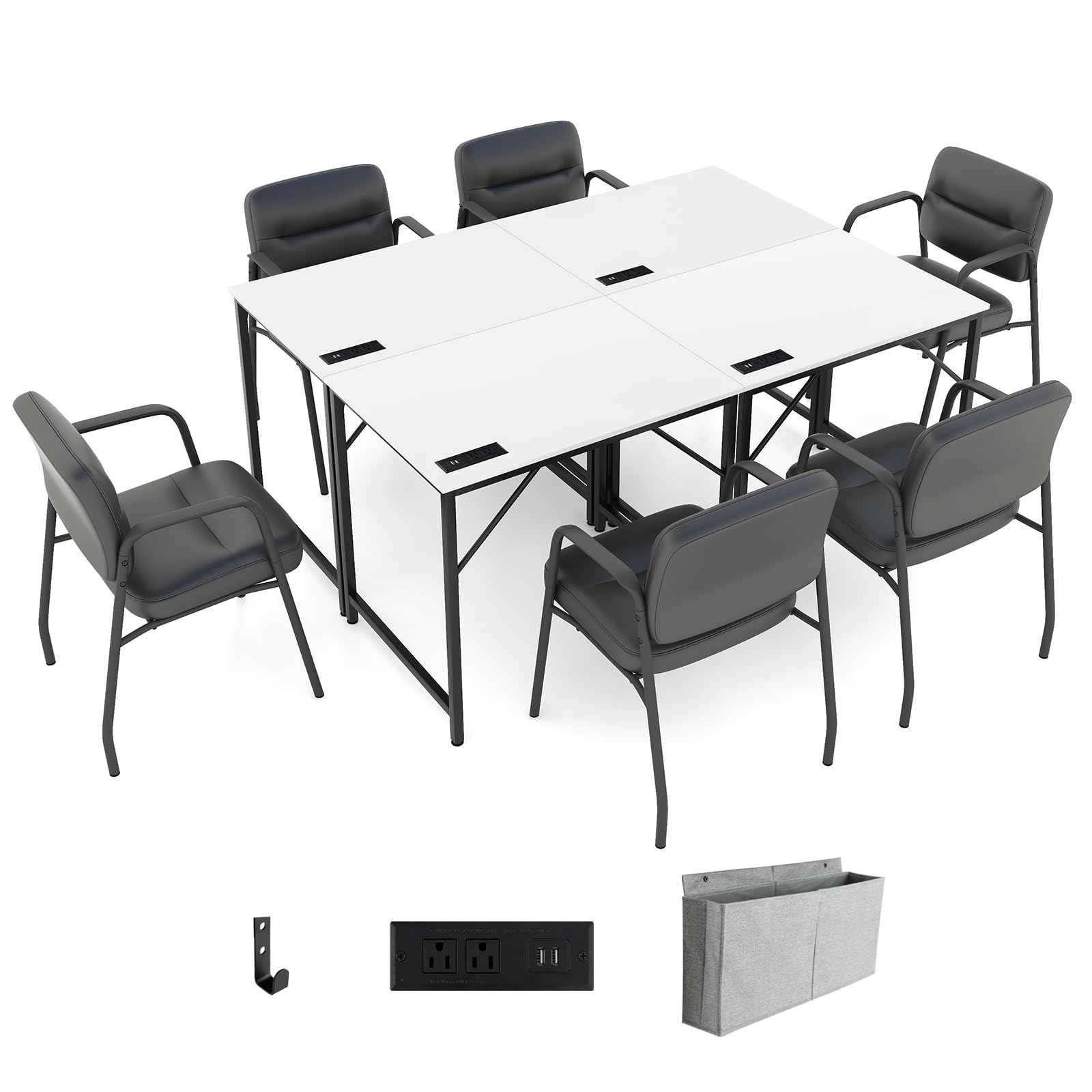 パソコンデスク Table and Chair (for Office, Room etc) Amazon.com: Giantex 11 FT Conference Table with Charging Station