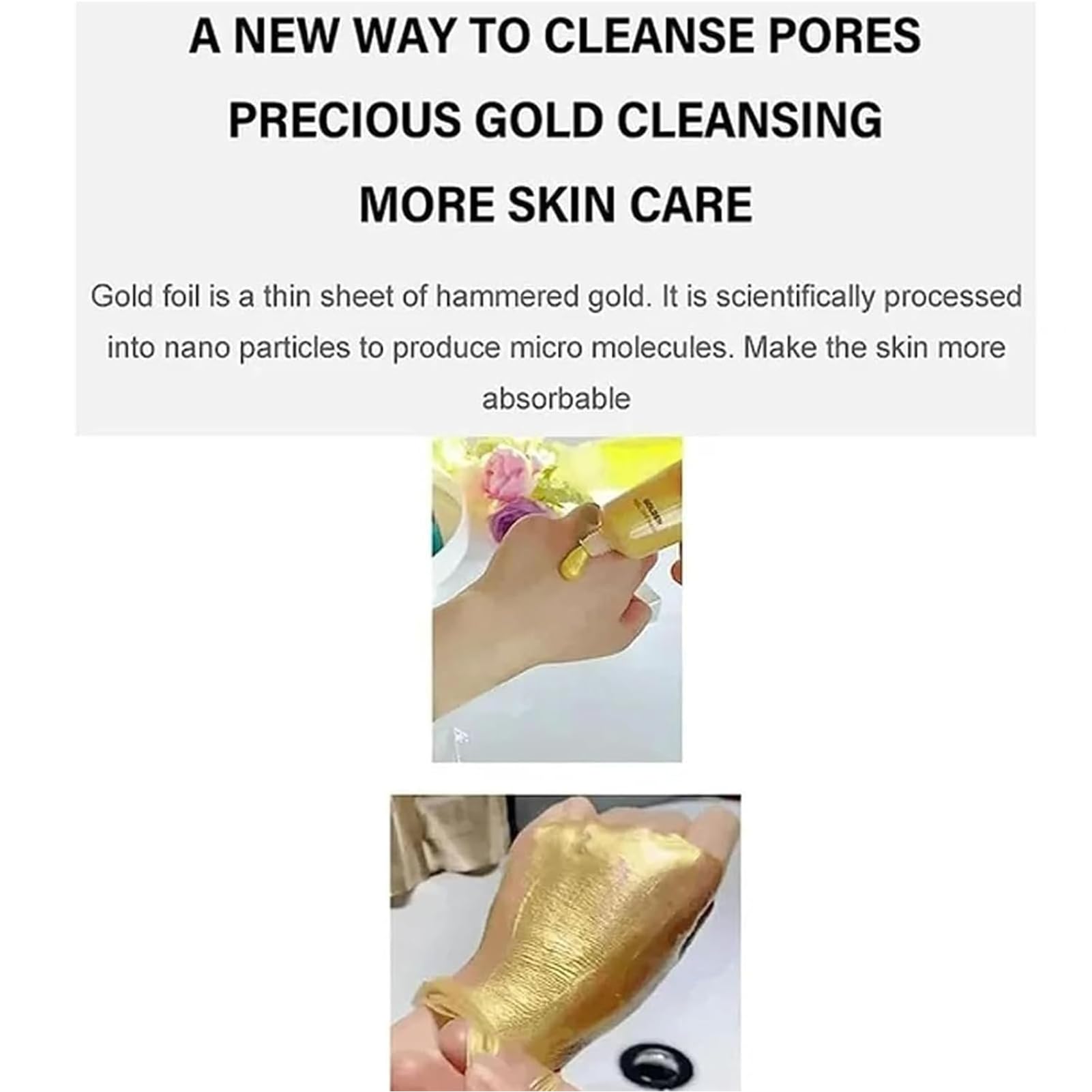 Amazon.com : Gold Foil Peel-Off Mask, Gold Peel Off Mask, 98.4