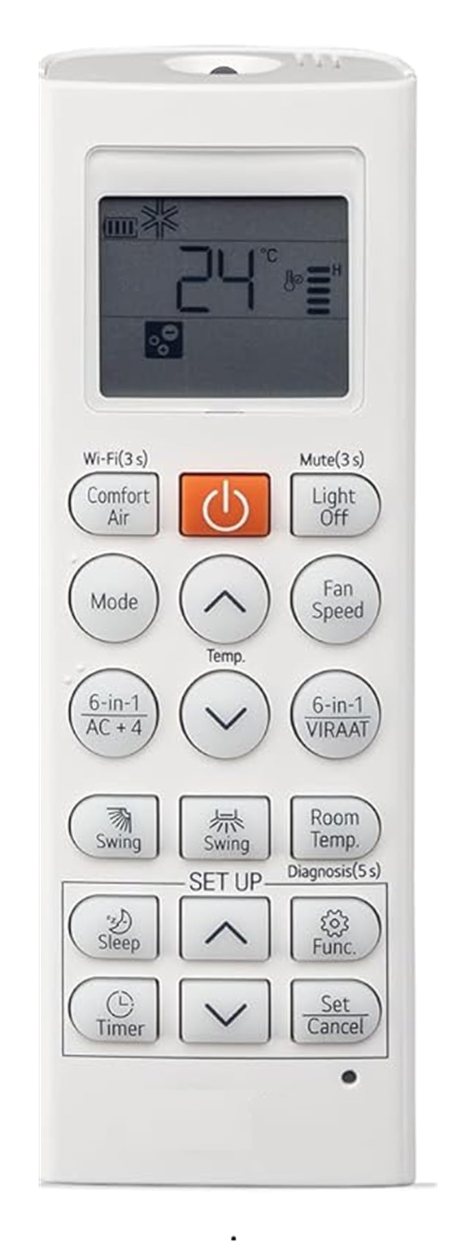 NEWZON 5 Years Warranty AC Remote Control Compatible for LG 1.5 Ton 5 Star Dual Inverter Split AC Remote Convertible 6-in-1 Cooling, 4 Way Swing Model 2024 TS-Q19YNZE1, White