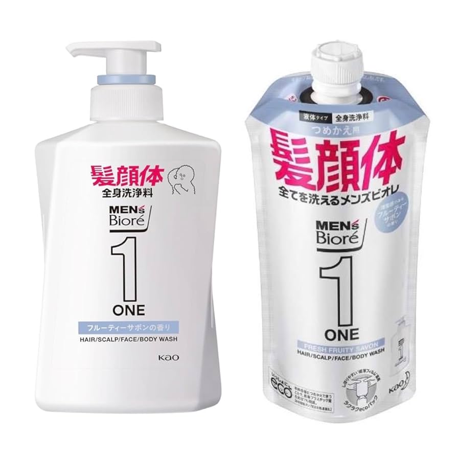 新品　メンズビオレ　全身洗浄料　フルーティーサボン　200ml 12本セット Amazon | 【本体セット】 メンズビオレ ONE オールインワン 全身