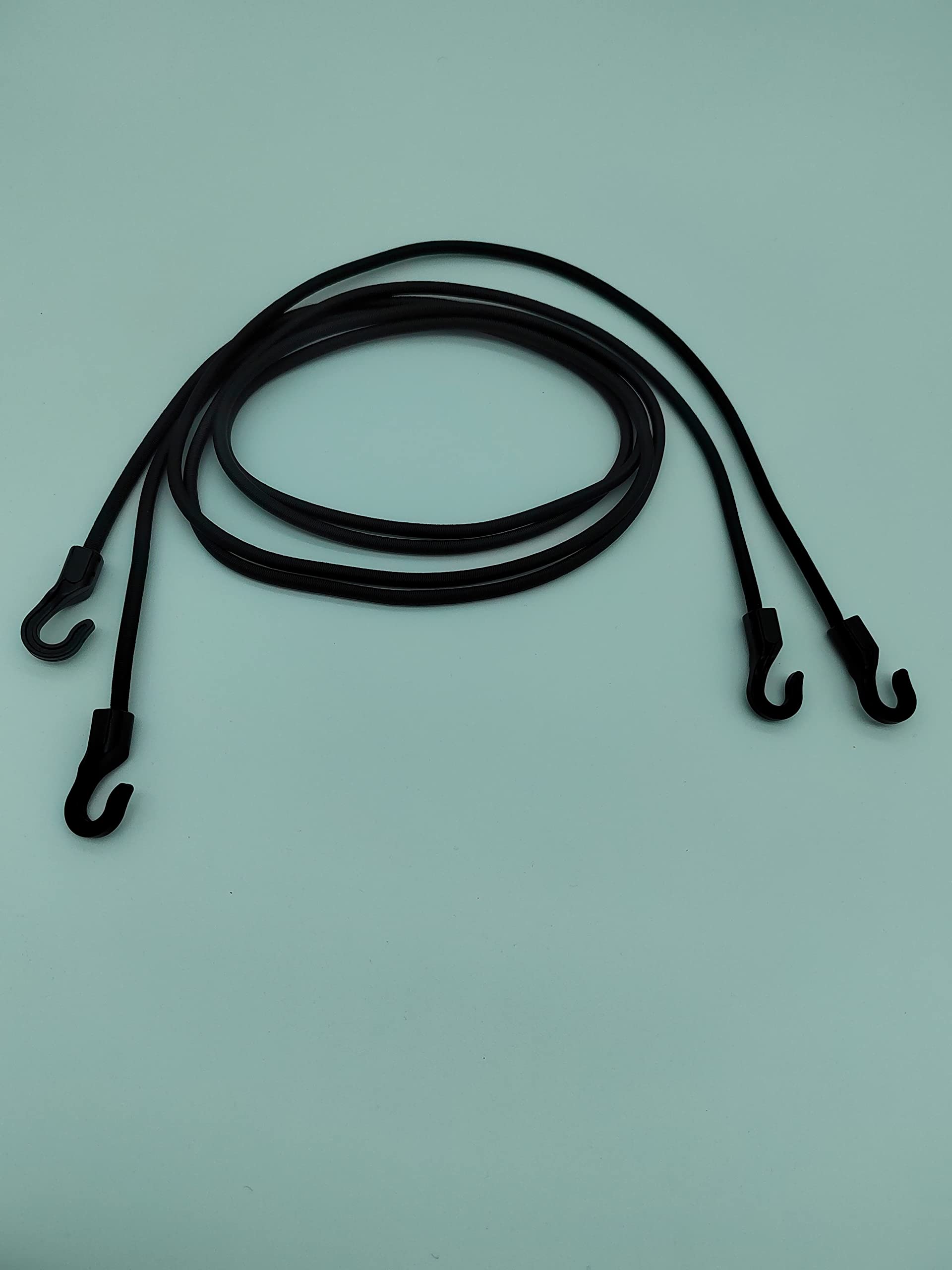 Black 1.2M Bungee Shock Cord With Small Hard Plastic Hooks Elastic Luggage Golf Rope Cord Hooks Stretch