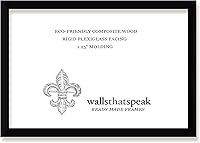 Vista 2 de wallsthatspeak Marco de rompecabezas, negro, 25x20