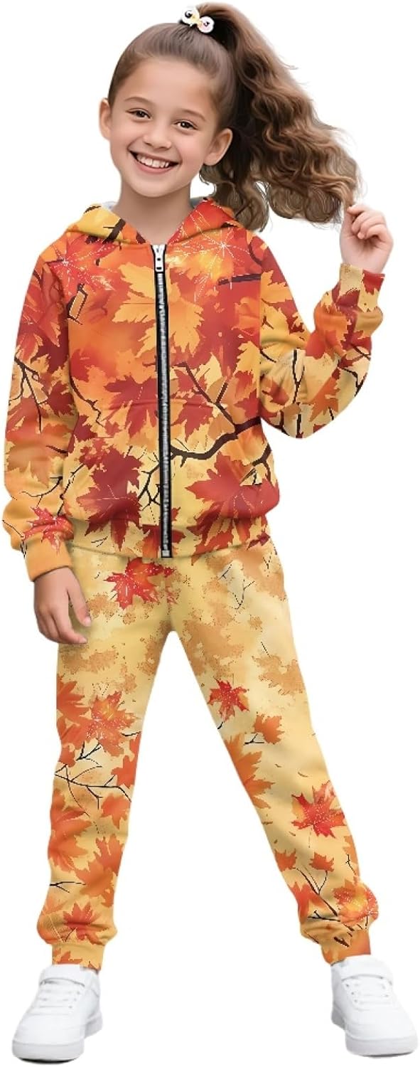 HUIACONG Kids Sweat Suit Boys Sweatsuits for Girls Sweat Set Children Tracksuits