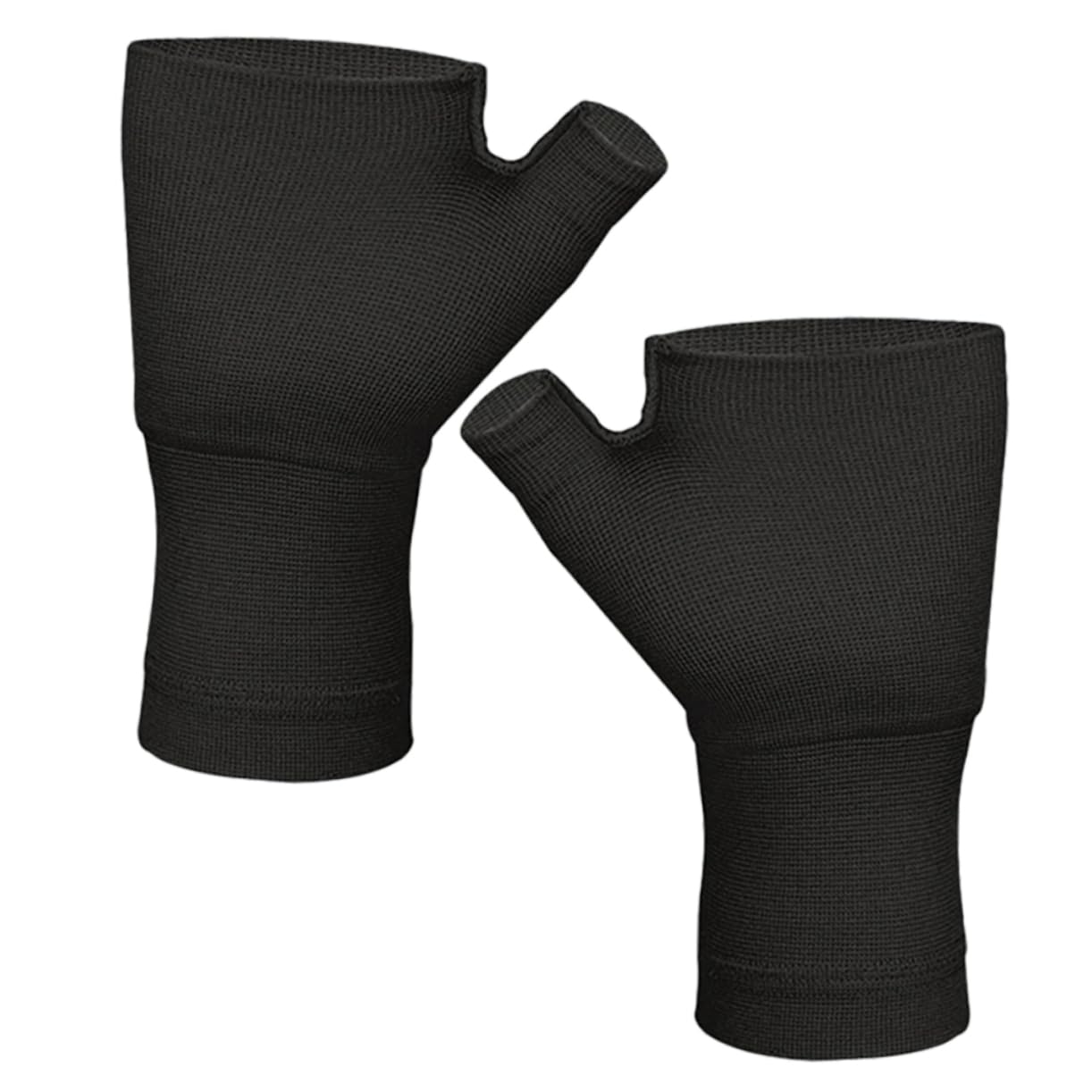 Cabilock 1 Pair Stretchy Wrist Brace Sleeve with Thumb Support Breathable Compression Gloves for Sports Cycling Climbing Baseball Fit