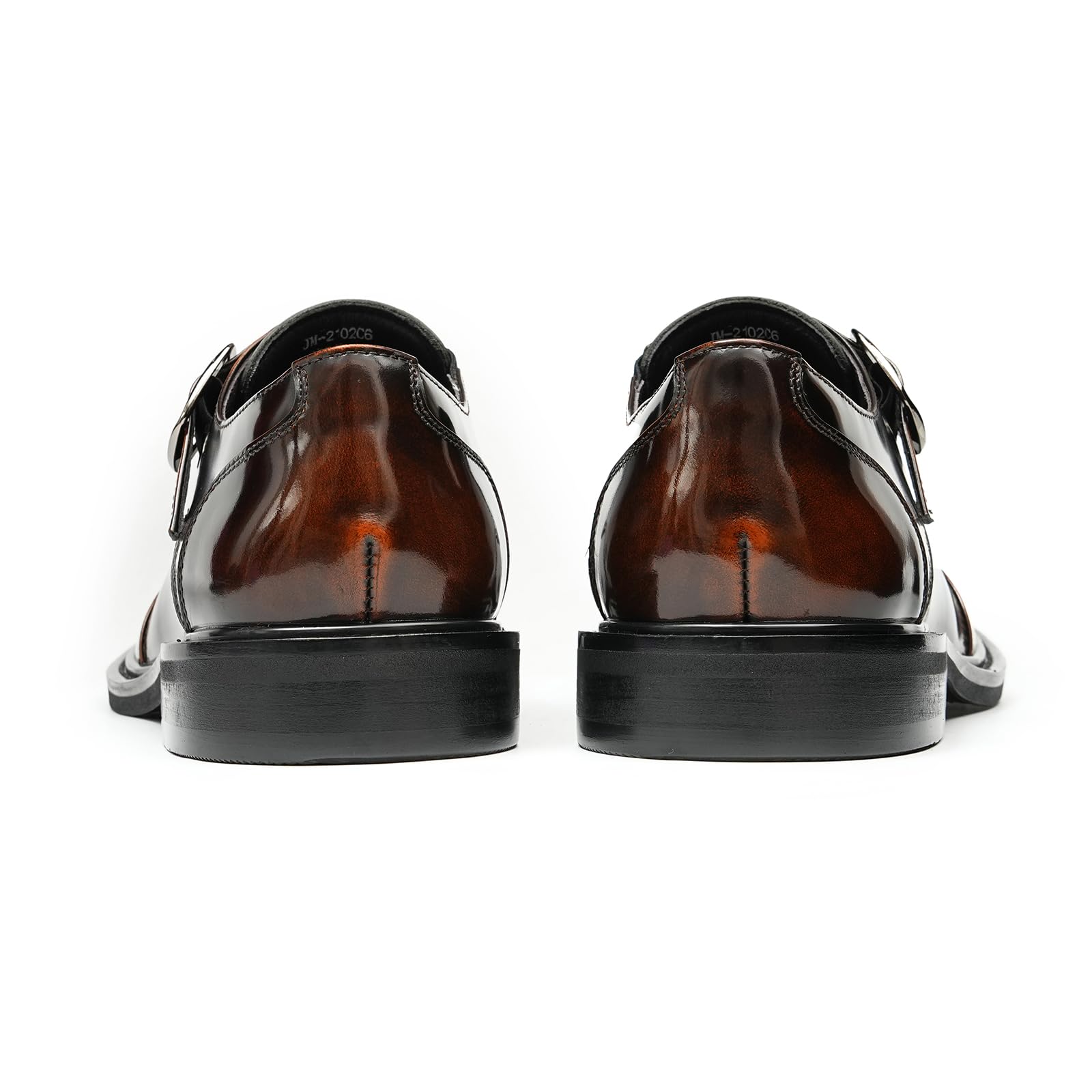 Genérico Zapatos Monk Casuales de Negocios para Hombre Zapatos Formales en Piel con Hebilla