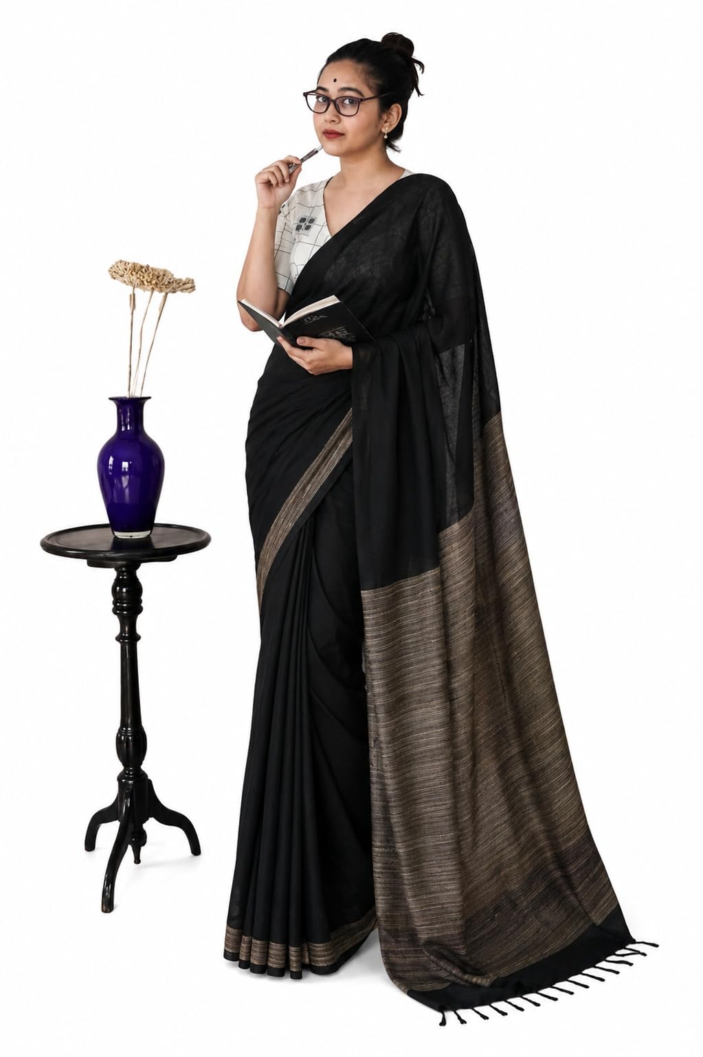 Women's Stylish Cotton Saree|Traditional, Festive, Wedding, Comfortable|SL_105-picture-42