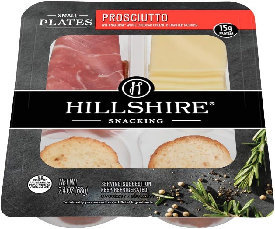 Hillshire Farm Proscuitto Small Plates, 2.4 Ounce -- 12 per case.