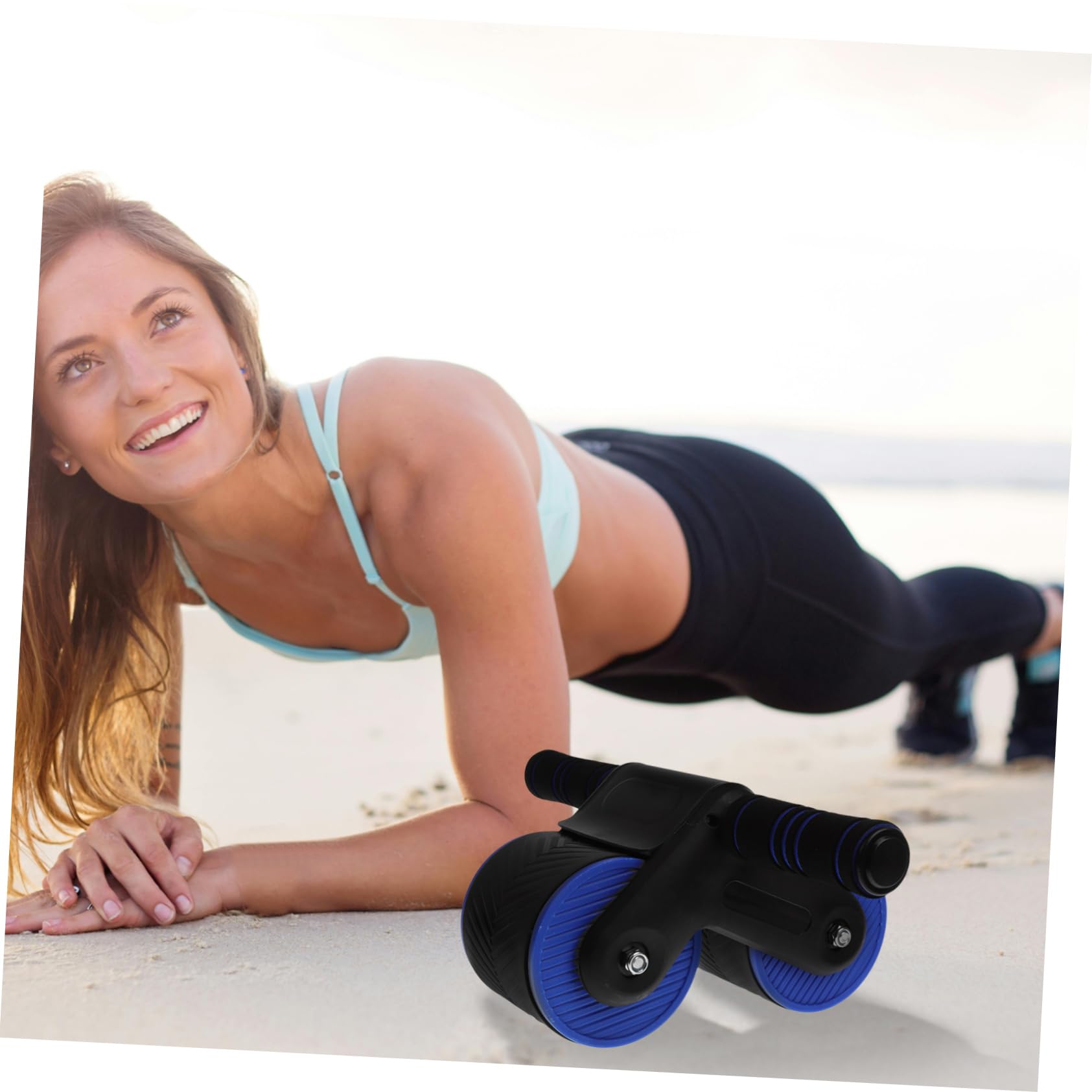 Bauchrolle Bauchtrainingsgerät Ab Trainer Rolle Ab Trainingsgeräte Ab-rollenrad Mit Metallgriff Heimtrainer Für Den Bauchbereich Bauchübungsrad Automatisch Werkzeug Fitness Plastik