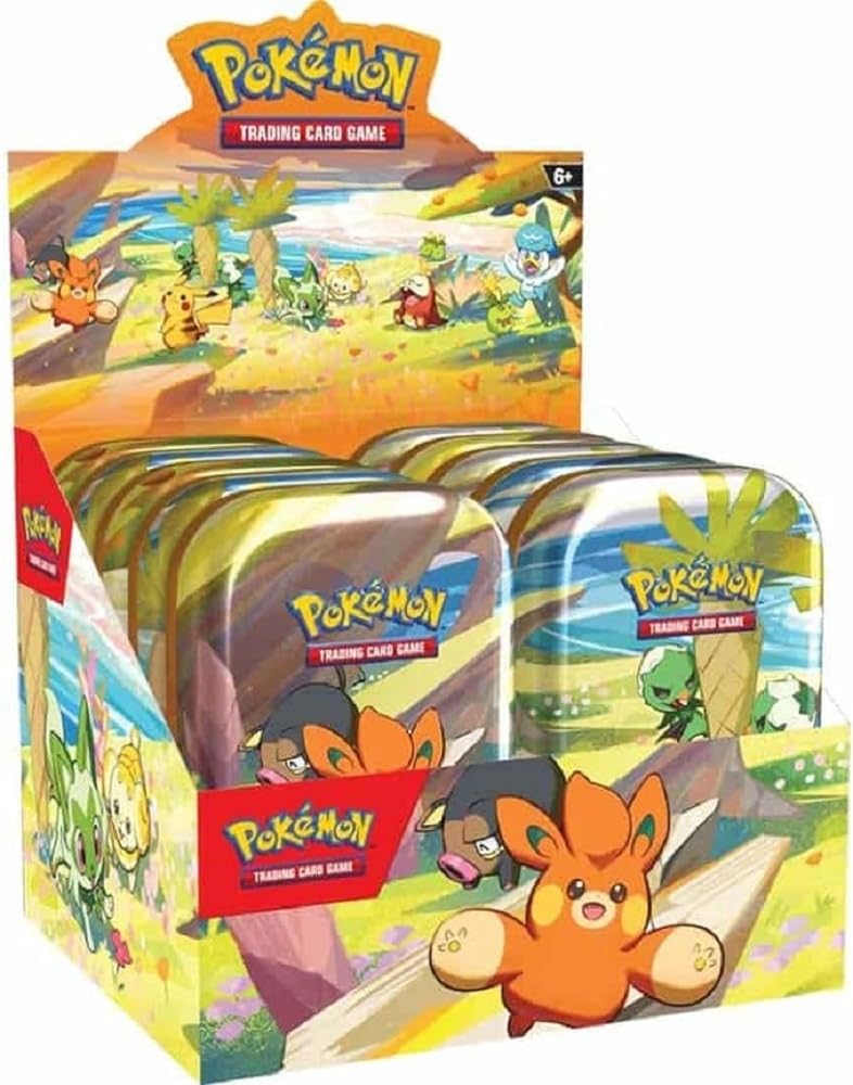 pokemon card tins ebay Amazon.com: Pokemon TCG: Paldea Friends Mini Tin Display (10 Tins) : Toys &  Games