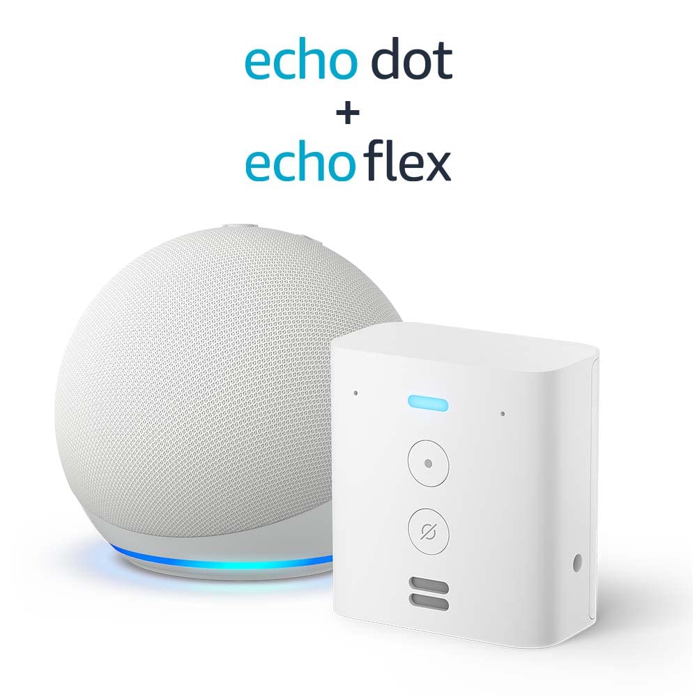 Echo Dot 5th Generation 2022 Release Glacier White Echo Flex