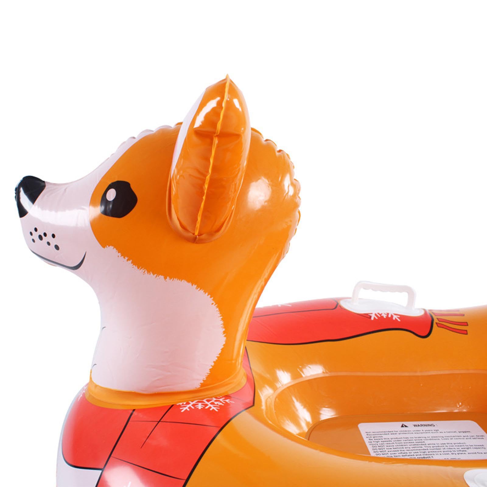 Luge Gonflable en Forme de Chiot pour Enfants et Adultes, Luge Gonflable Portable