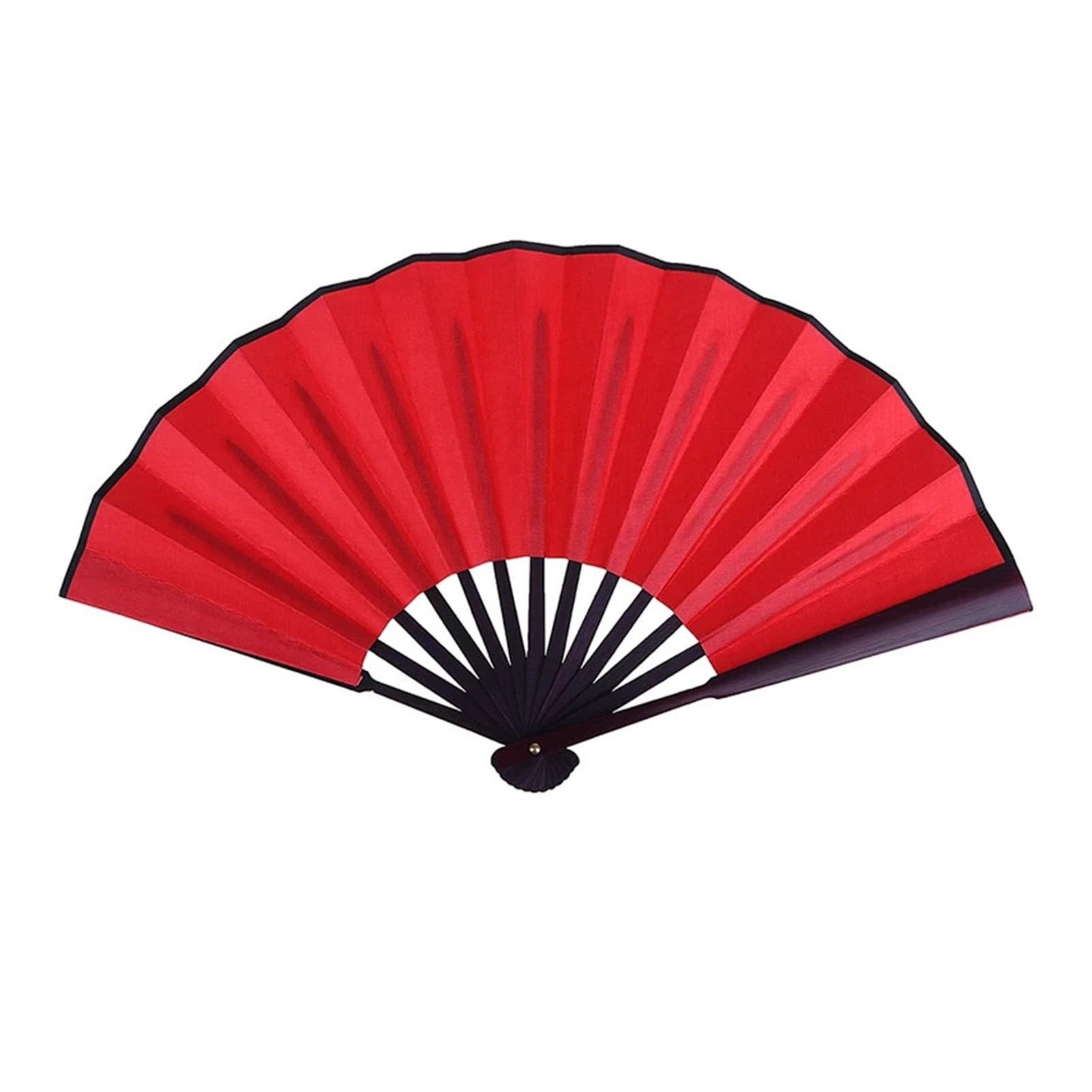 DYMKIE 8 Inch/10 Inch Silk Cloth Blank Folding Fan Antiquity For Calligraphy Painting Home Decor(Red 10inch)