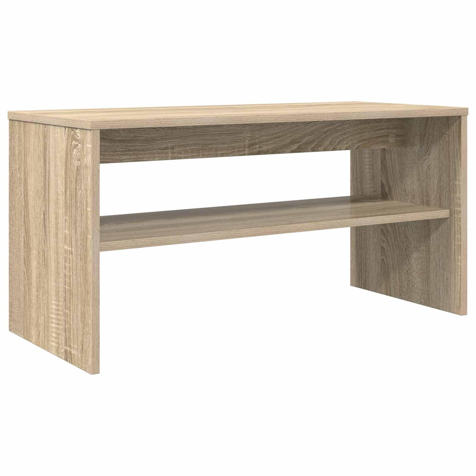 Générique Szafka pod telewizor drewno konstrukcyjne 80 x 35 x 40 cm | Nowoczesny styl, regał do przechowywania, do salonu, łatwa konserwacja za pomocą wilgotnej szmatki
