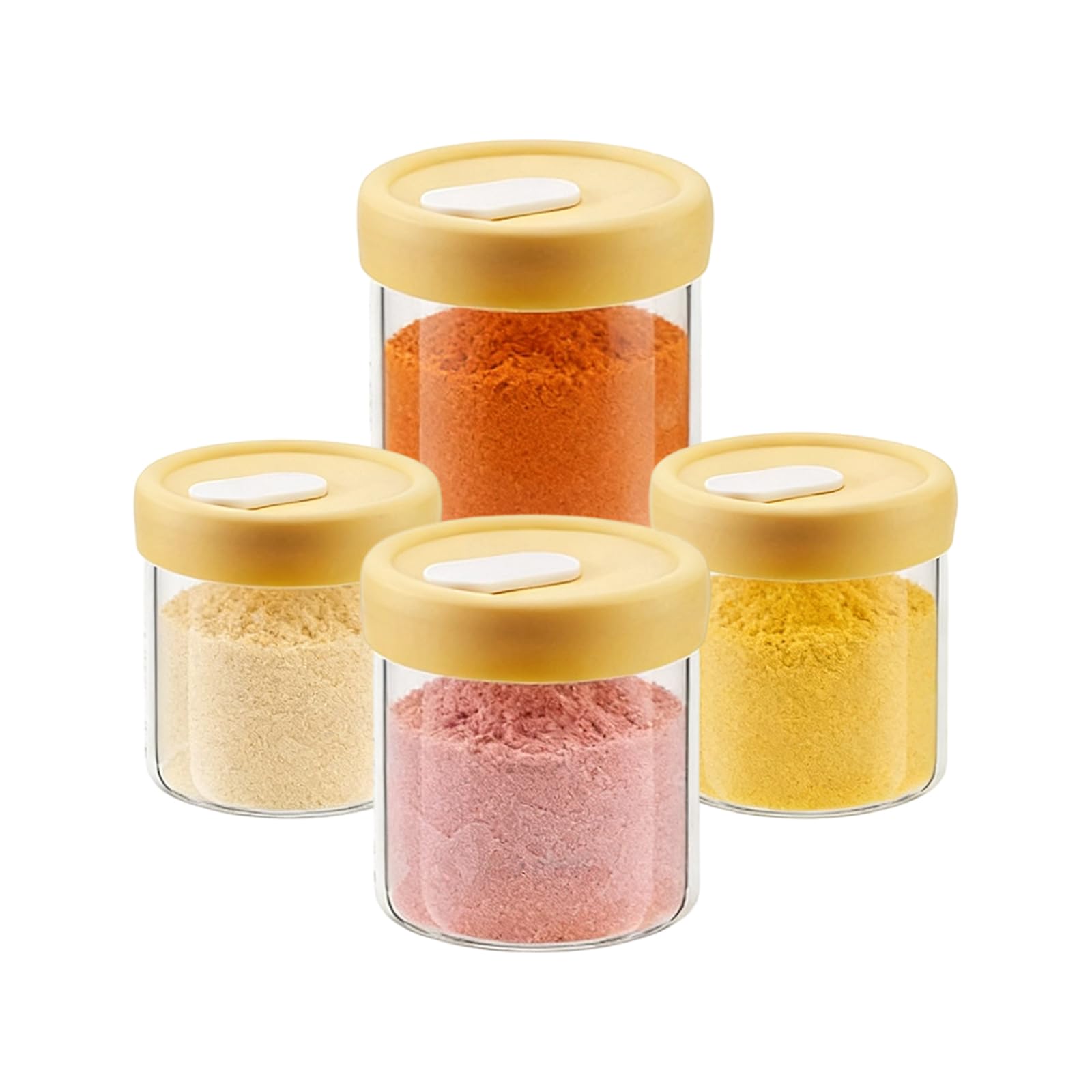Piceioep Sturdy Kitchen Storage Glass Jar Feature Secure Seal and Clear Designs for Efficient Ingredient Management in Daily Cooking Sealed Glass Container