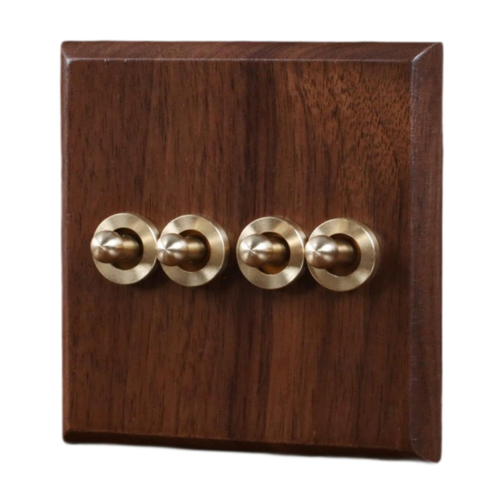 wooden lighting switch plate premium outlet panel for hotel kitchen room four levers|switch plates|wall plates|electrical|home improvement