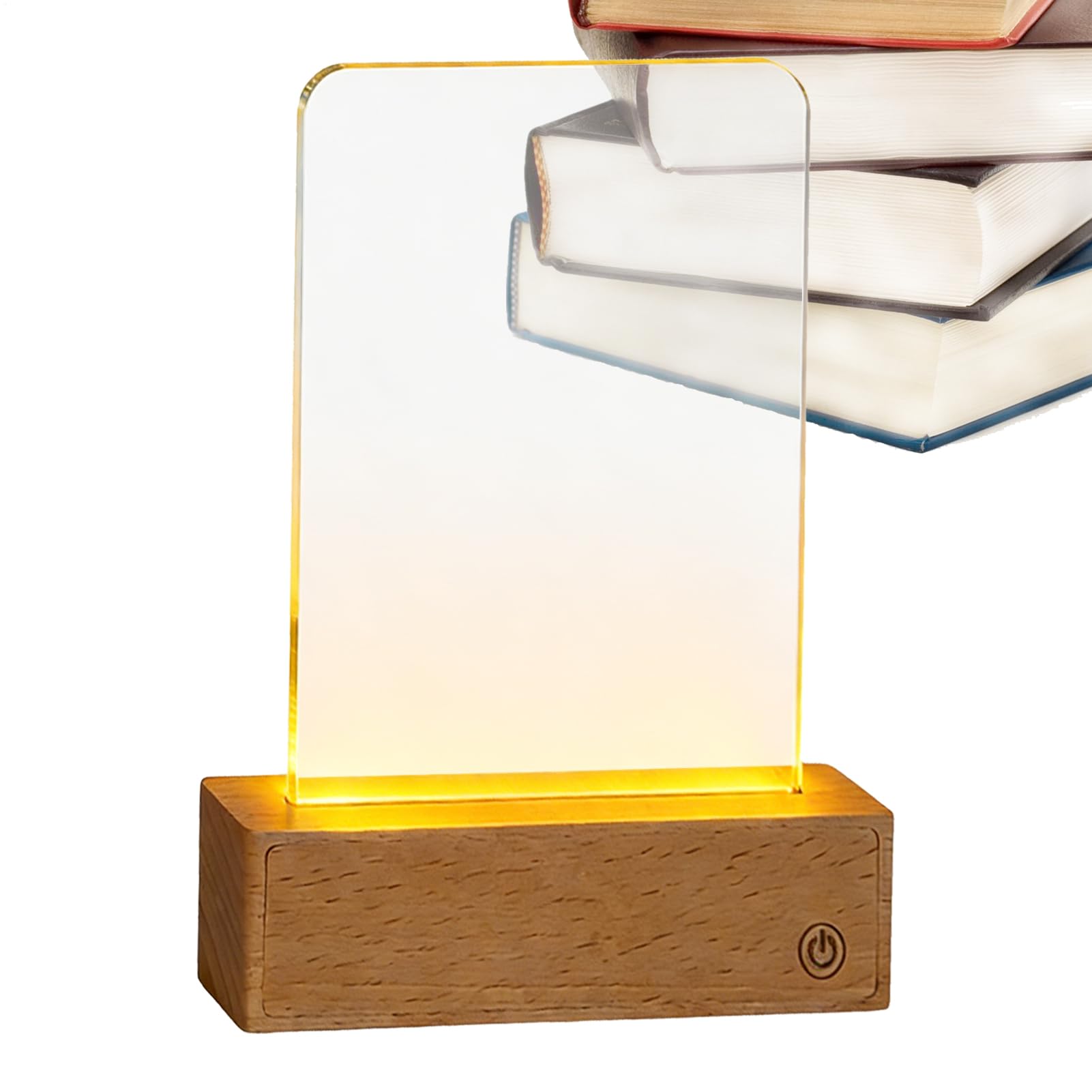 Luce da Libro Piatta Ricaricabile Lampada Ricaricabile Trasparente A 3